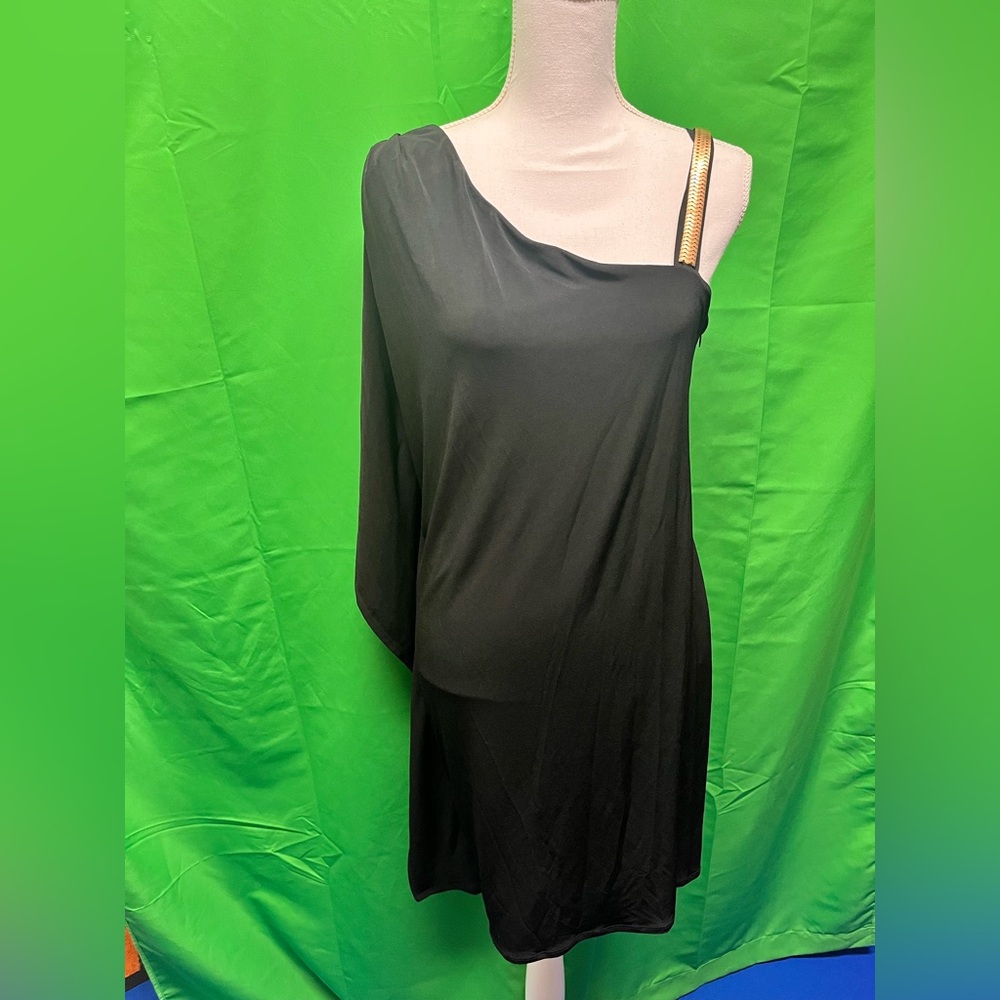 Calvin Klein Black One-Shoulder Dress